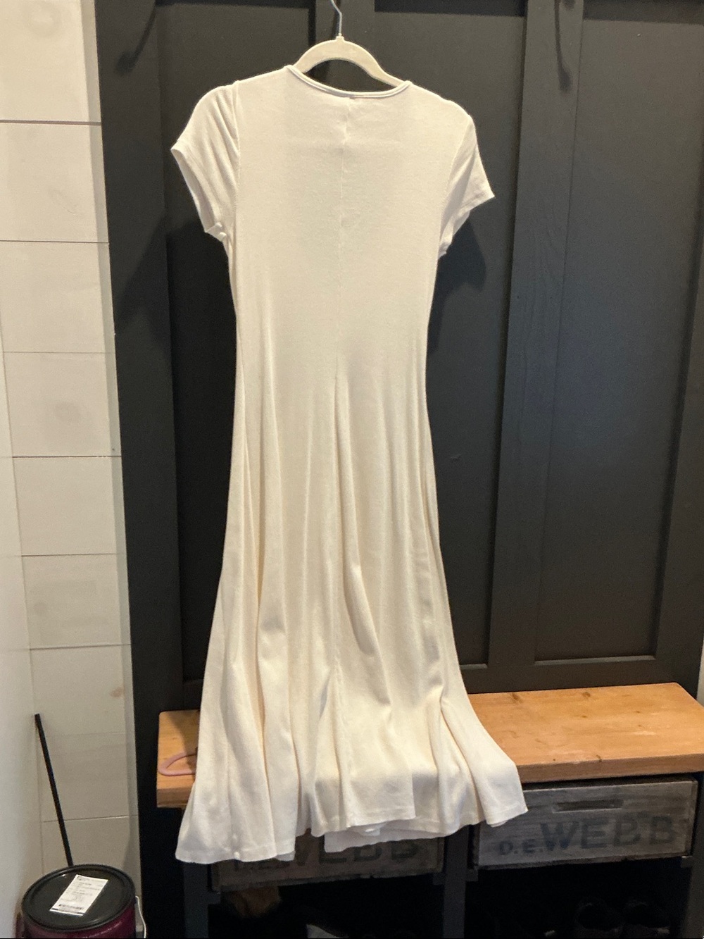 Universal Thread Cream Button-Front Maxi Dress - Picture 2 of 3